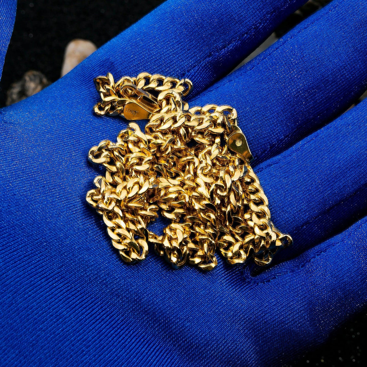 10K YELLOW GOLD 4MM HOLLOW CUBAN LINK AVAILABLE IN SIZES 18"-26"
