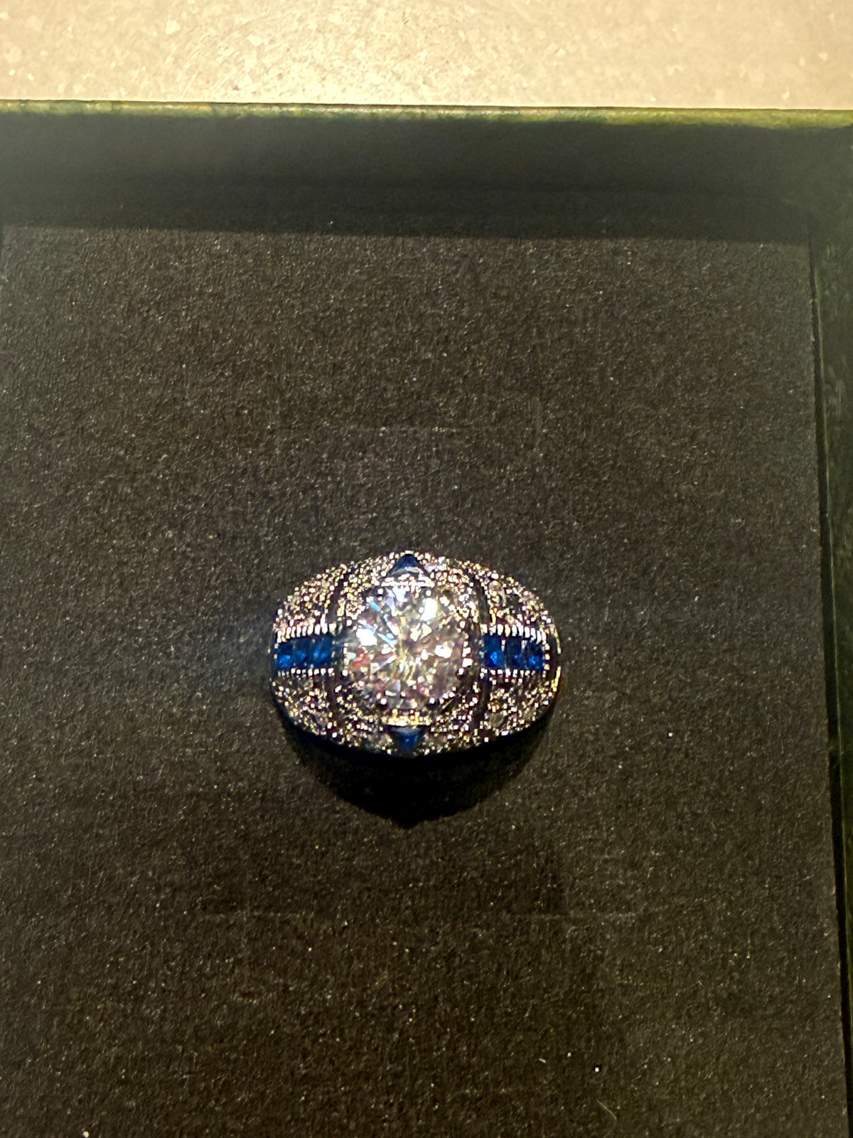 Silver VVS 1 Moisanite Ring